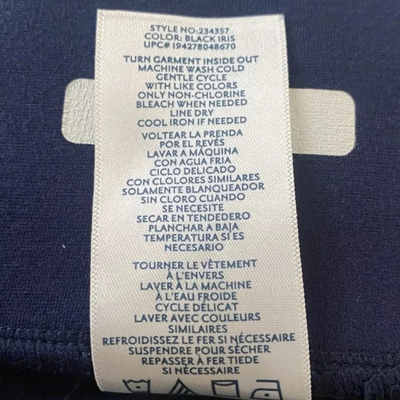 Seven 7 Jeans Navy Blue Pull On Legging Pants Front Seam Womens Size XL (1415)‎ - Picture 6 of 6